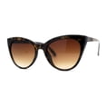 thumbnail image 3 of Womens Pearl Color Cat Eye Sunglasses Tortoise Brown, 3 of 4