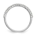 thumbnail image 2 of 14K White Gold Ring Band Wedding Diamond Round , Size 7, 2 of 7