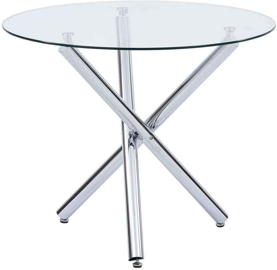 Nopurs Mordern Dining Table With Round, Round Dining Table For 2 Persons