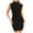 Black, variant on Evening Dresses for Women Midi Dresses for Women 2026 Women Summer Mini Dress Bodycon Ruched Neck Sleeveless Work formal Party Wedding Guest Dress