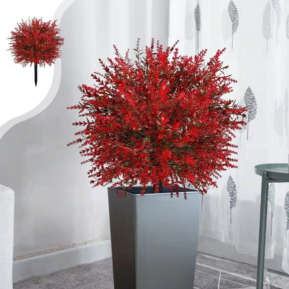Staron Outdoor Artificial Flowers, Fake Plants Bundles for Porch Decor, Realistic Silk Flower Look Plastic Decorations