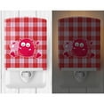 thumbnail image 2 of Cupid Monster Angel on Plaid #6 Ceramic Night Light, 2 of 2