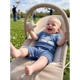 thumbnail image 6 of BemeyourBBs Preemie Baby Boys Summer Clothes Baby Boy Newborn Hospital Going Home Outfit Waffled Romper I'm New Here Letter Embroidery Short Sleeve Jumpsuit Playsuit Shorts, 6 of 9