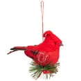 thumbnail image 4 of Northlight Burlap Cardinal with Pine Needles and Berries Christmas Ornament - 5.25" - Red, 4 of 9