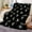 40x30inch(102cmx76cm), variant on 1pc Mummy Dance Egyptian Tomb Raider Flannel Blanket - Black & Golden Throw with Dancing Mummies - Extra Soft 280GSM Heavyweight Bedspread for Couch, Travel, Camping, Office - Machine Washable All-Se