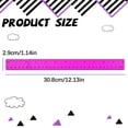 thumbnail image 3 of 12 Inch Ruler, Dual Scale Plastic Pink Straight Ruler, Math Geometry Measuring Tools with Inch And Centimeter, Office Supplies, Back to Classroom Must Haves by Ageoie, 3 of 5