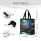 thumbnail image 3 of Easygdp Underwater Plant Octopus Bolsa Tote para Mujer, Bolso de Hombro para Trabajo, Playa, Viajes, Compras y Supermercado, 3 of 7