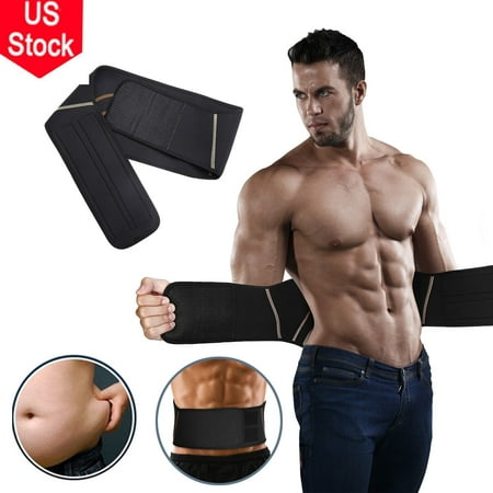 Copper Fit Compression Body Belt Trainer Shapers Slim Waist Men's Abdomen Fat Burner Belly Adjustable Lower Lumbar Back (Best Way To Lose Chest And Belly Fat)