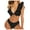 Black, variant on TIHLMK Women's Bandeau Push-Up Bikini Set & High-Waist Swimsuit Soft Polyester, Easy Care for Beach, Pool & Summer Vacations (S-XL)​