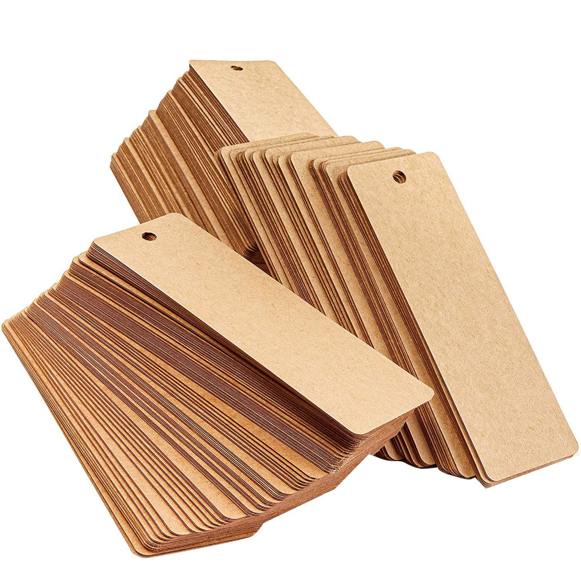 Blank Kraft Bookmarks for Diy Crafts (300 Count), 2 X 6 inches