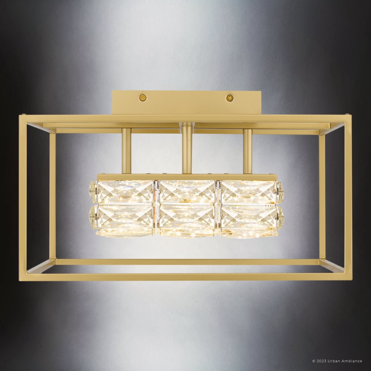 Luxury Cosmopolitan Ceiling Light, Soft Gold, UQL4685