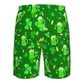 thumbnail image 6 of Kdxio St Patrick's Day2 Pattern Mens Casual Shorts - Drawstring Summer Beach Sports Shorts for Men, 6 of 9
