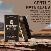 Striking Viking Beard Brush for Men with Natural Boar Bristles & Beech Wood Handle Grooming