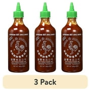 (3 pack) Huy Fong Foods Sriracha Hot Chili Sauce, Medium (17 oz.)