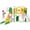 Green Yellow, variant on DKMOCO 9 in 1 Toddler Slide Set, Baby Slide for Kids 1-3 with LED Lights, Drawing Board and Building Blocks Board, Indoor Outdoor Playset Playground, White Gray