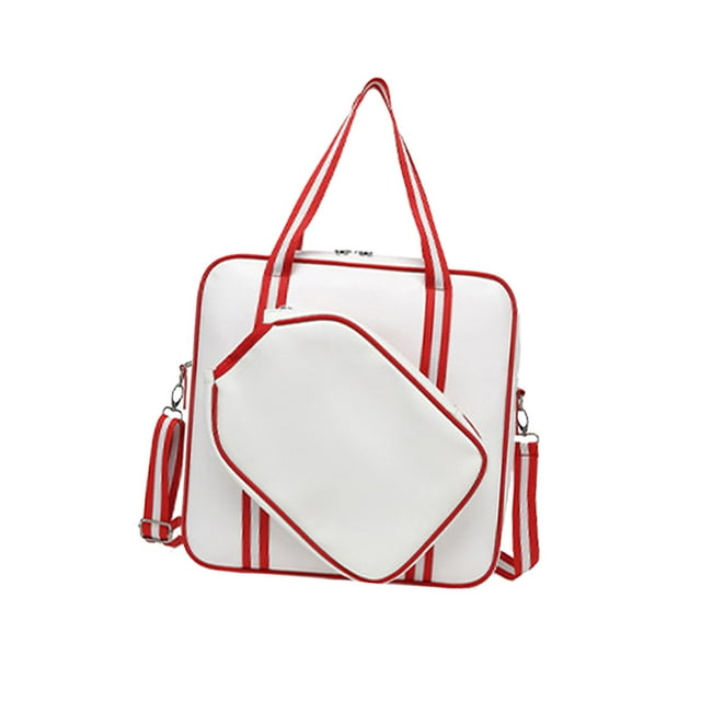 Bolsa de Pickle Ball Tote Zulema para hombres y mujeres con correa para el hombro rojo