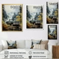 thumbnail image 4 of Designart "Misty Mountains Green Pickup Truck Adventure II" Pickup Truck Floater Framed Wall Art Living Room, 4 of 7