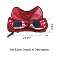 thumbnail image 5 of Self-Balancing Scooter Carrying Backpack Bag for 6.5" 7" and 8" Two-Wheel Hover Board Bag Smart Balancing Scooters Storage Case Red, 5 of 7