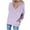 Purple, variant on QUYUON Women Casual Long Sleeve Hoodies Sweatshirts Drawstring Pullover Tunic Tops with Pockets V-Neck Tunic Sweatshirts Hooded Shirts Lightweight Fall Sweatshirts Winter Coat Pink XL