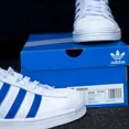 thumbnail image 4 of Adidas Original Superstar Chaussures de Sport pour Hommes Espadrilles Blanches 368, 4 of 6