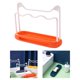 thumbnail image 1 of Soporte portátil para esponja para fregadero, organizador para fregadero, bandeja de drenaje extraíble, soporte para cepillo, estante para paño de Naranja Macarena Soporte de esponja, 1 of 7