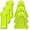 Fluorescent Yellow, variant on 6 Pieces Hard Hat Sun Shade Cooling Skull Cap Neck Shade Sun Protector Skull Cap Liner for Men Women