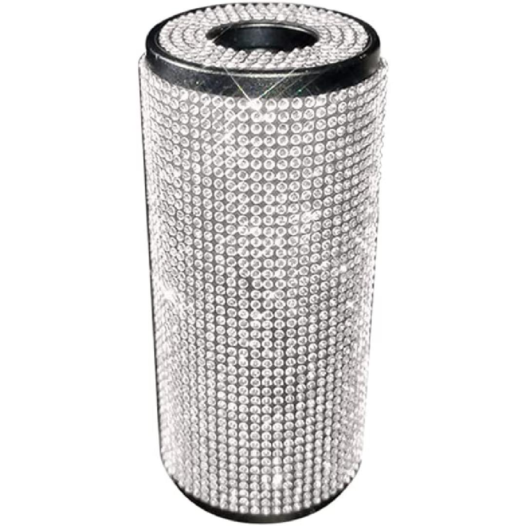 Bling Bling Car Tissue Box, Sparkling Crystal Car Tissue Tube Napkin Cover Case Creative Tissue