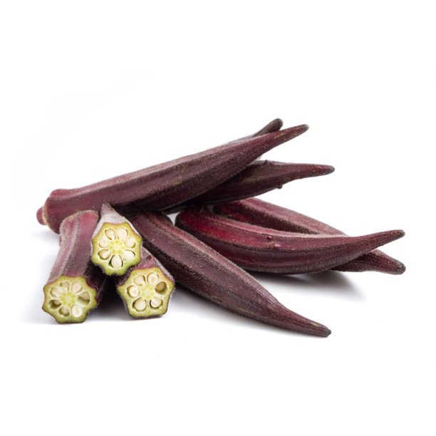 Burgundy Okra 50 Seeds All Natural Non GMO Fun to Grow colorful heirloom Lovely flowers