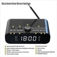 thumbnail image 2 of Radio Radio reloj digital DAB / FM junto a la cama con reproducción de transmisión BT, pantalla LED Tomshoo Radio, 2 of 7
