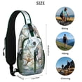 thumbnail image 3 of Kawaii Cute Axolotl Lovers Sling Backpack Featuring Adorable Fantasy Creature Design, Lightweight Crossbody Daypack with Adjustable Strap and Multiple Compartments for Travel, 3 of 5
