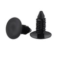 thumbnail image 1 of Plastic Fasteners Kit, 50pcs Car Bumper Plastic Rivet Fastener Retainer Trim Push Pin Clip Black, 1 of 8