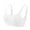 White, variant on Xfvqtps Training Bras for Girls Lightly Padded Adjustable Spaghetti Strap Soft Comfortable Breathable Fixed Cup Seamless Solid Color Sports Bras for Girls 12-15 Years Blue