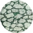 thumbnail image 1 of Ahgly Company Indoor Round Contemporary Platinum Silver Gray Abstract Area Rugs, 5' Round, 1 of 6
