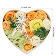 thumbnail image 4 of Bearachild Caja de regalo DIY con forma de corazón, caja de regalo de flores, organizador de decoración de papel, caja de regalo de flores para Kits de decoración para fiestas Amarillo Bearachild HA003076-03B, 4 of 6