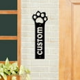 thumbnail image 2 of Custom Pet Paw Address Metal Sign, Vertical House Number Sign, Street Number Sign, Front Porch Sign, 2 of 6
