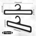 thumbnail image 2 of 10 perchas para bufandas, de plástico, rectangulares, color negro, para colgar en el armario, para colgar bufandas, corbatas, cinturones y toallas, 6,89 x 2,6, 2 of 8