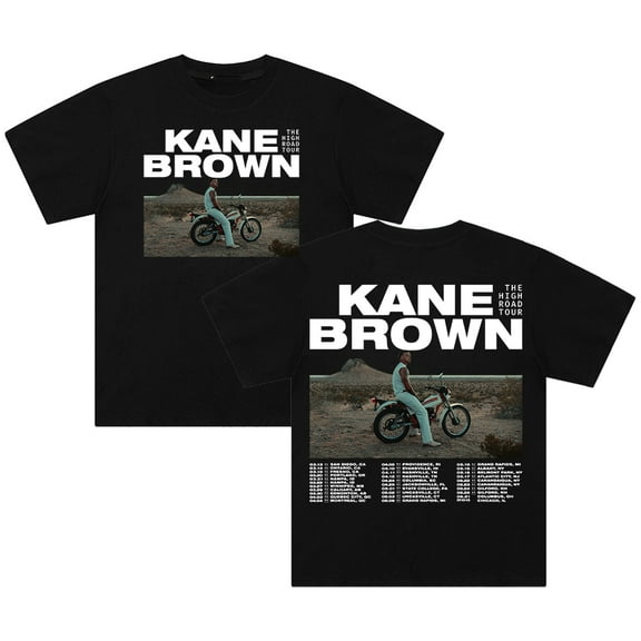 Kane Brown High Road Tour 2025 T-shirt Crewneck Short Sleeve Cotton Tee Women Men Streetwear Tops