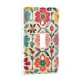 thumbnail image 2 of Yayeee Toggle Light Switch Wall Plate 1-Gang 4.5"x2.7" Home Decorative Outlet Cover, Colorful Flowers, 2 of 7