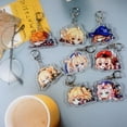 thumbnail image 3 of ZILEFSILK 8PCS Cute Anime Game Genshin Impact Acrylic Figure Keychain Set Vision Cosplay Merch For Women(56), 3 of 7