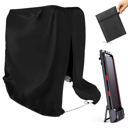 Folding Treadmill Cover Waterproof 46L x 38W x 66H in, Running Machine Cover Exercise Workout Equipment Protective with Windproof Drawstring for Home Gym Indoor Outdoor
