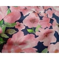 thumbnail image 4 of oneOone Silk Tabby Fabric Watercolor Leaves & Peony Floral Print Fabric By The Yard 42 Inch Wide, 4 of 4