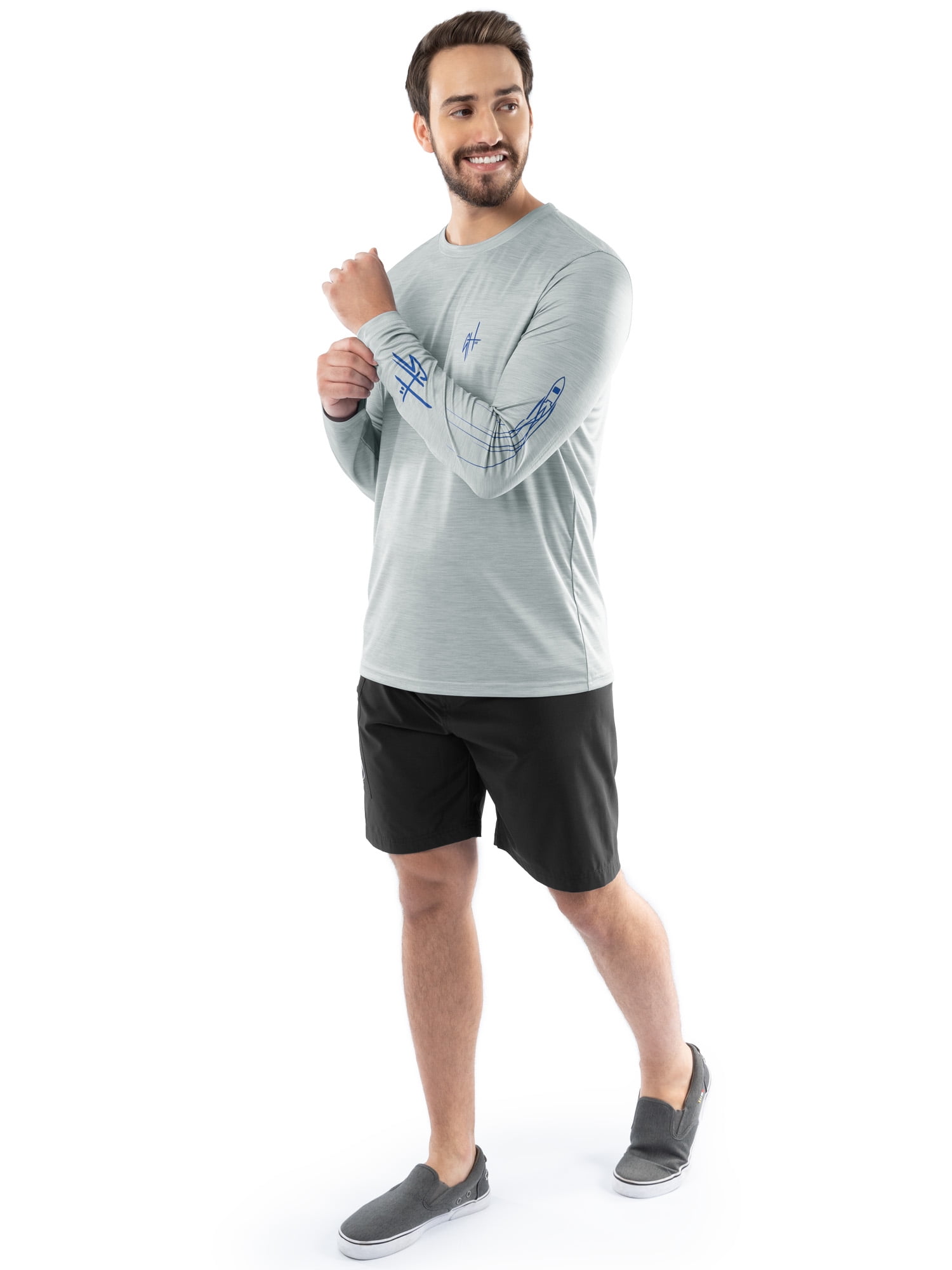 GH by Guy Harvey Men's Eco-Friendly Long Sleeve Fishing Shirt