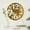 Gold Solid Round 24" x 2" x 24", variant on DecMode 2"W, 24"H Aluminum Contemporary Wall Clock, Silver, 1-Piece