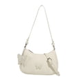 thumbnail image 3 of Bolso de hombro para mujer con diseño de mariposas, suave, para verano Blanco, 3 of 9