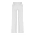 thumbnail image 6 of ManxiVoo High Waist Cargo Pants for Women Loose Fit Wide Leg Trousers for Travel and Hiking M Size White, 6 of 8
