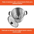 thumbnail image 5 of IMUSA 16qt Aluminum Steamer with Glass Lid & Cool Touch Handles, 5 of 9