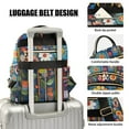 thumbnail image 3 of FORMRS Mini Backpack Purse for Women Travel Daypack Casual Shoulder Bag, Blue Colorful Flowers, 3 of 7