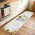 thumbnail image 3 of Runner Rugs 2x6 Ft, Sunflowers Non Slip Area Rugs for Kitchen Bedroom Entryway, Farmhosue You Are My Sunshine Wooden Grain Washable Carpet Runner Rug Floor Mats for Bedroom Home Decor, 3 of 9