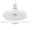 thumbnail image 4 of Avtoify Ceiling Fan, Universal Screw Fan Light Fan Chandelier Integrated Light Remote Control Kitchen Energy-saving Room Led Home Bedroom White, 4 of 6