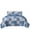 Blue, variant on Dintszyayue Grid Patchwork Quilt Set Queen Size,3Pcs Blue Bedding Set Lightweight Adult(90"x 96")